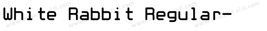 White Rabbit Regular字体转换
